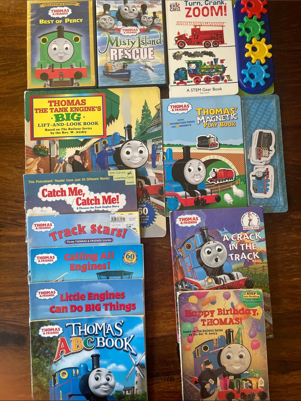 12 Thomas & Friends Mixed Lot Books DVD Activity Set Used